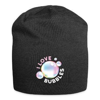 I Love Bubbles Seifenblasen Kinder - Jersey-Beanie - Anthrazit - Vorne