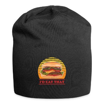 Hamburg Fast Food Burger Fast Food Gift - Jersey Beanie - black - Front