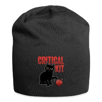 D20 Cat design for an RPG GAMER - Jersey Beanie - black - Front