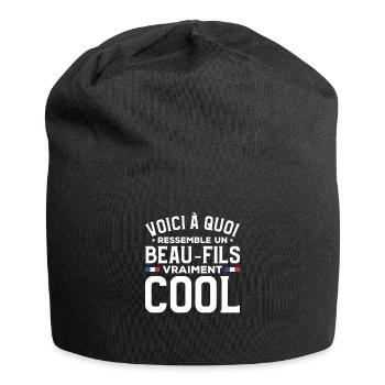 Voici À Quoi Ressemble Un Beau-Fils Vraiment Cool - Jersey-Beanie - Schwarz - Vorne