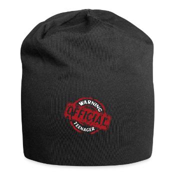 Une écriture cool qui avertit les adolescents officiels - Bonnet en jersey - noir - Devant