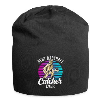 Best Baseball Catcher Ever Hobby Catcher - Jersey Beanie - black - Front