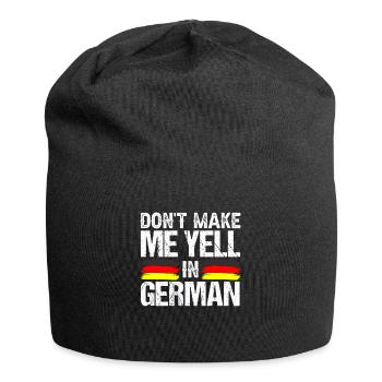 Ne me forcez pas à crier la voix allemande - Bonnet en jersey - noir - Devant