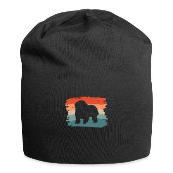 Vintage Retro Old English Sheepdog Dog Lover - Bonnet en jersey - noir - Devant