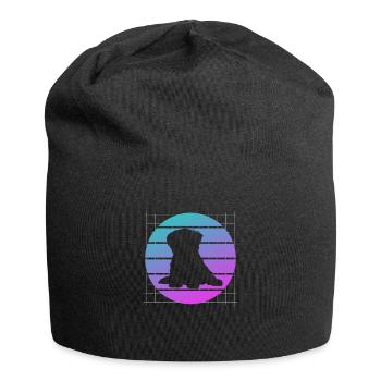 Rétro Pékinois Dog Lover - Bonnet en jersey - noir - Devant