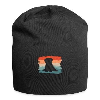 Vintage Retro Pekingese Dog Lover - Jersey Beanie - black - Front