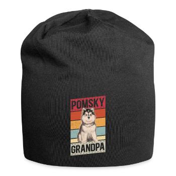 Pomsky Grandpa Dogs Dog Owner Cadeau - Bonnet en jersey - noir - Devant