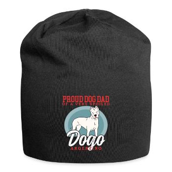 Dogo Argentino Dad Dog Dog Owner Gift - Jersey Beanie - black - Front