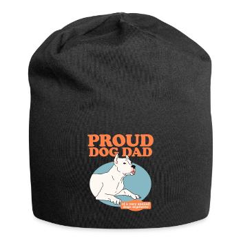Dogo Argentino Dad Dogs Dog Owner Gift - Jersey Beanie - black - Front