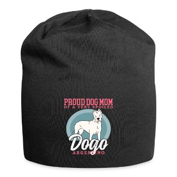 Dogo Argentino Mom Dog Dog Owner Gift - Jersey Beanie - black - Front