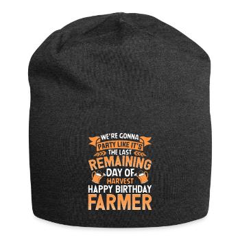 Farmer Tractor Farming Quota for Farmers - Jersey Beanie - charcoal grey - Front
