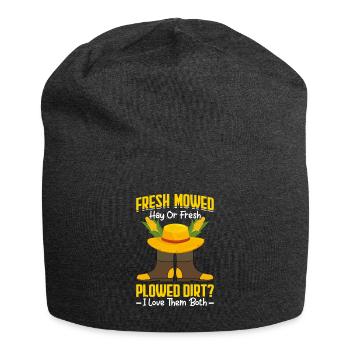 Farmer Tractor Farming Quota for Farmers - Jersey Beanie - charcoal grey - Front
