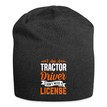Farmer Tractor Farming Quota for Farmers - Jersey Beanie - charcoal grey - Front