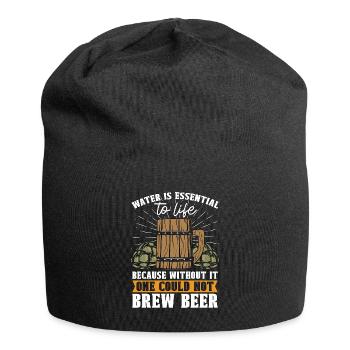 Beer Brewing Water Is Essential To Life Craft Beer - Jersey Beanie - black - Front