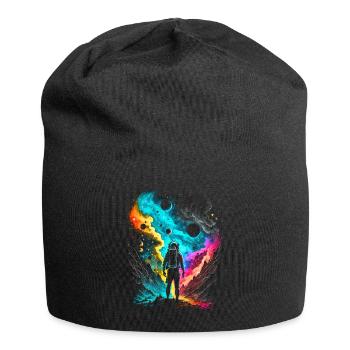 Spaceman - Jersey Beanie - black - Front