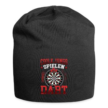 Darts Coole Jungs spielen Dart Dartspieler 180 - Jersey-Beanie - Schwarz - Vorne