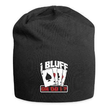 Joueur de poker Joueur de poker Cadeau de poker - Bonnet en jersey - noir - Devant