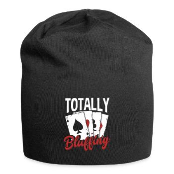 Joueur de poker Joueur de poker Cadeau de poker - Bonnet en jersey - noir - Devant