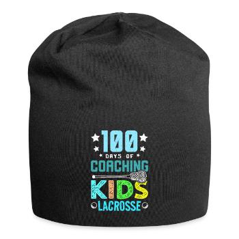 100 Days of Coaching Kids Lacrosse - Jersey Beanie - black - Front