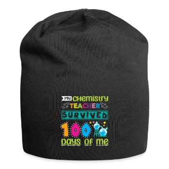 Mon professeur de chimie a survécu 100 jours de moi - Bonnet en jersey - noir - Devant