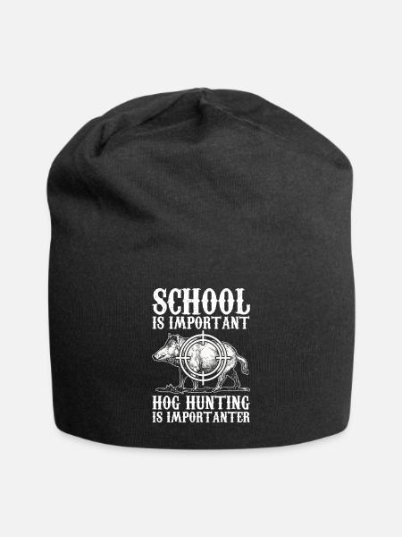 Schweinejagd Jäger Schweinejagd - Jersey-Beanie - Schwarz