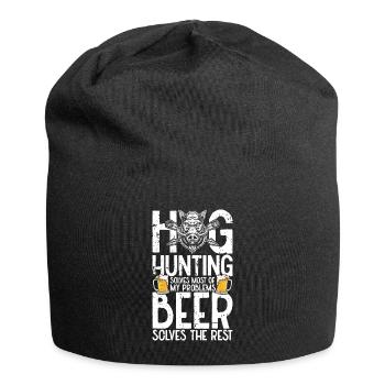 Pig Hunting Hunter Pig Hunting - Jersey Beanie - black - Front