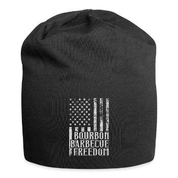 Bourbon smoker grilled whisky - Jersey Beanie - black - Front