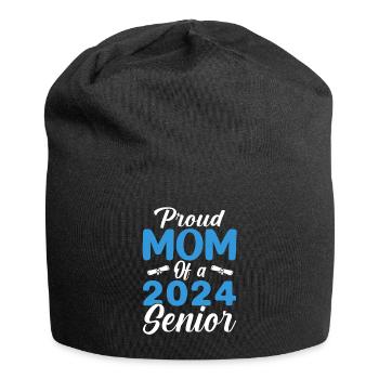 Funny Proud Mom Of A Graduation Gift - Jersey Beanie - black - Front
