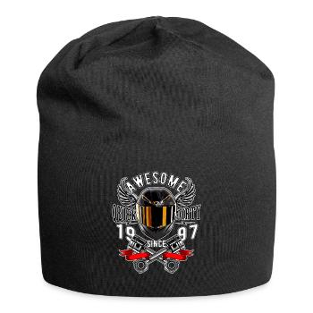 Awesome since 1997, biker's birthday - Jersey Beanie - black - Front