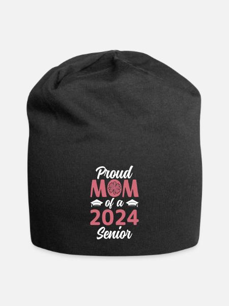 Drôle de fière maman d’un cadeau de fin d’études - Bonnet en jersey - noir