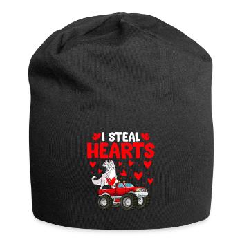 I Steal Hearts - Jersey Beanie - black - Front