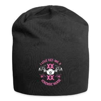 J’adore Bee-ing Une infirmière médico-légale Infirmières infirmières IA - Bonnet en jersey - noir - Devant