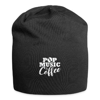 Stars de la musique pop et des chanteurs de café - Bonnet en jersey - noir - Devant