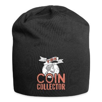 The COIN Collector Retro Funny Coin Collection - Jersey-Beanie - Schwarz - Vorne