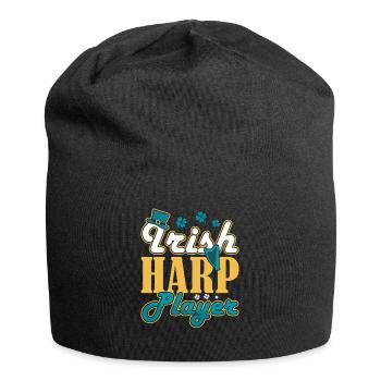 Irish Harp Player Harfe - Jersey Beanie - black - Front