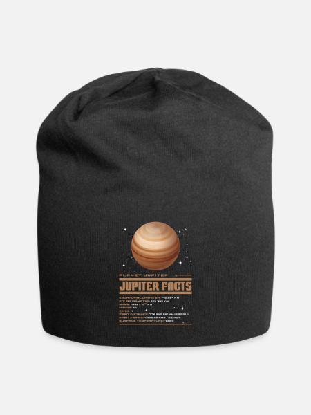Jupiter - Jersey-Beanie - Schwarz