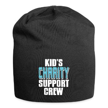 Kid's Charity Support Crew Cool Retro Charity - Jersey Beanie - black - Front