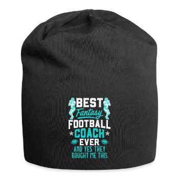 Bester Fantasy Football Coach - Jersey-Beanie - Schwarz - Vorne