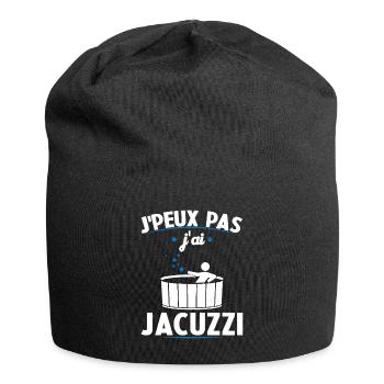 Je Peux Pas J'ai Jacuzzi - Bonnet en jersey - noir - Devant