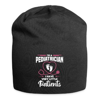 Ich bin Kinderarzt Ich habe sehr wenig Patienten - Jersey-Beanie - Schwarz - Vorne
