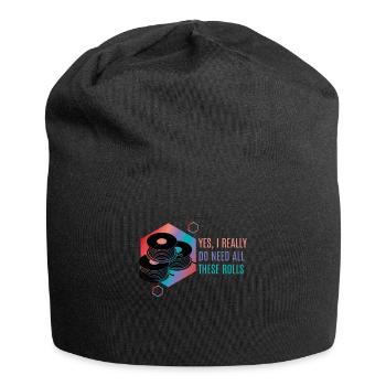 I Need All These Rolls 3d Druck Drucker - Jersey-Beanie - Schwarz - Vorne