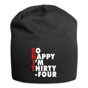 Drôle d’âge de naissance 20 ans heureux j’ai 20 ans - Bonnet en jersey - noir - Devant