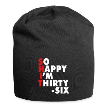 Drôle d’âge de naissance 20 ans heureux j’ai 20 ans - Bonnet en jersey - noir - Devant