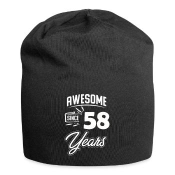 Fête du 58e anniversaire Ancienne année de construction - Bonnet en jersey - noir - Devant