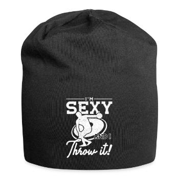 Diskus Im Sexy And I Throw It Diskuswerfer - Jersey-Beanie - Schwarz - Vorne