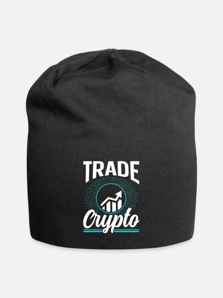 Krypto Handeln Trader Trading Crypto Traden - Jersey-Beanie - Schwarz