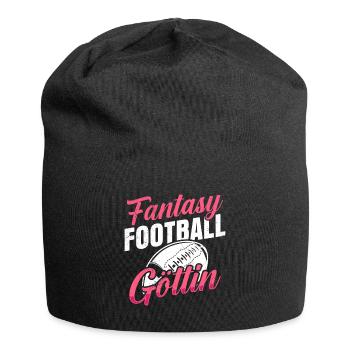 Fantasy Football Göttin Damen Fantasy Football - Jersey-Beanie - Schwarz - Vorne