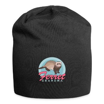 Ferret Grandma Ferret Owner Gift - Jersey Beanie - black - Front
