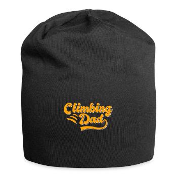 Klettern Papa Geschenk - Jersey-Beanie - Schwarz - Vorne