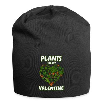 Pflanzen sind mein Valentinstag Herz Gärtner - Jersey-Beanie - Schwarz - Vorne